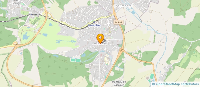 localisation de l'entreprise AMICALE SPORTIVE DE LUZARCHES SECTION AIKIDO  LUZARCHES