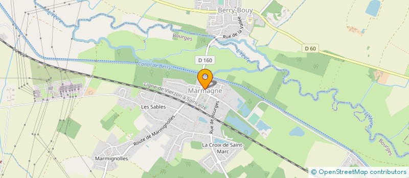 localisation de l'entreprise AMICALE SPORTIVE DE MARMAGNE  MARMAGNE