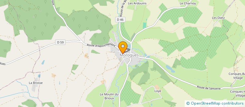 localisation de l'entreprise AMICALE SPORTIVE DE MOROGUES  MOROGUES