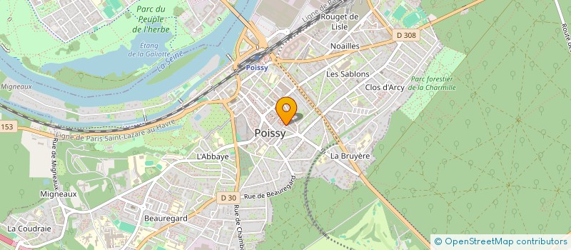 localisation de l'entreprise AMICALE SPORTIVE DE POISSY FOOTBALL à POISSY