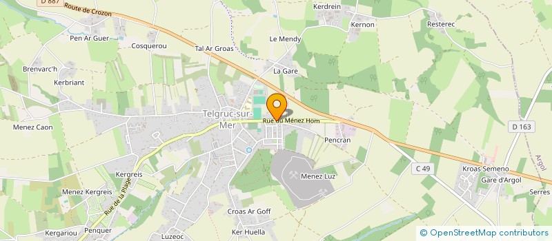 localisation de l'entreprise AMICALE SPORTIVE DE TELGRUC à TELGRUC-SUR-MER
