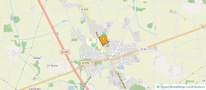 localisation de l'entreprise AMICALE SPORTIVE DERVALAISE  DERVAL