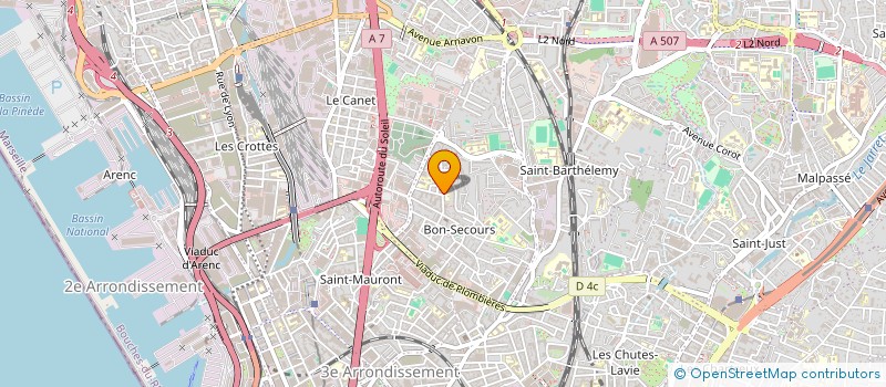 localisation de l'entreprise AMICALE SPORTIVE DES ANTILLAIS DE MARSEILLE  MARSEILLE