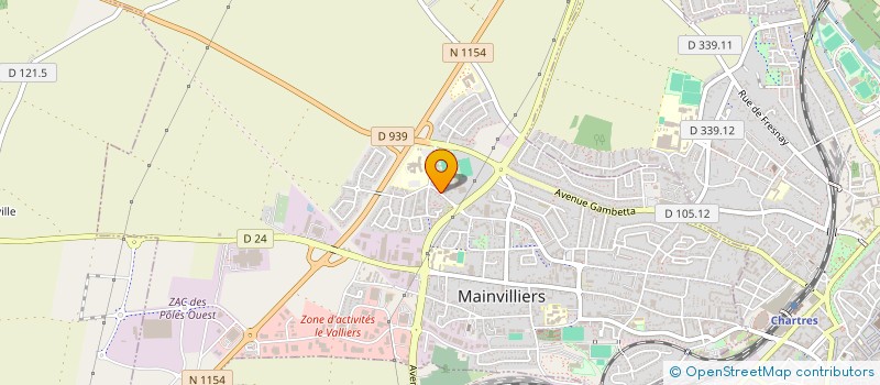 localisation de l'entreprise AMICALE SPORTIVE DES CHEMINOTS DE MAINVILLIERS à MAINVILLIERS