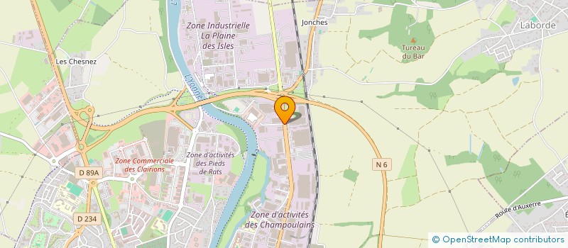 localisation de l'entreprise AMICALE SPORTIVE DES SAPEURS POMPIERS D'AUXERRE  AUXERRE