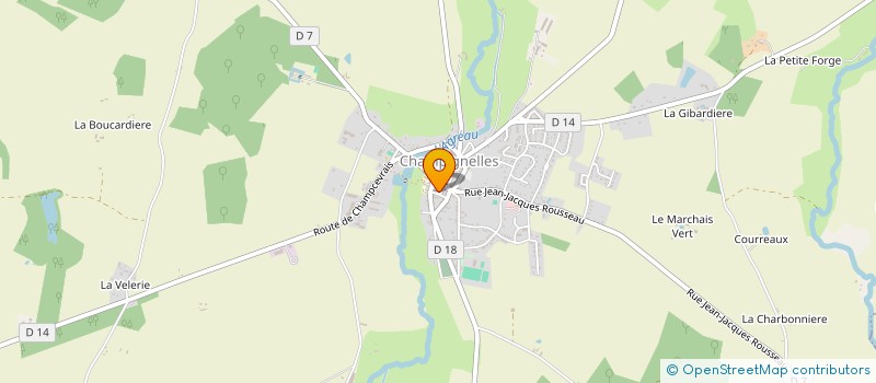 localisation de l'entreprise AMICALE SPORTIVE DES SAPEURS POMPIERS DE CHAMPIGNELLES  CHAMPIGNELLES