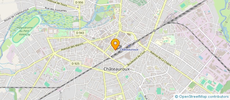 localisation de l'entreprise AMICALE SPORTIVE DU COLLEGE D'ENSEIGNEMENT SECONDAIRE MIXTE LES CAPUCINS à CHATEAUROUX