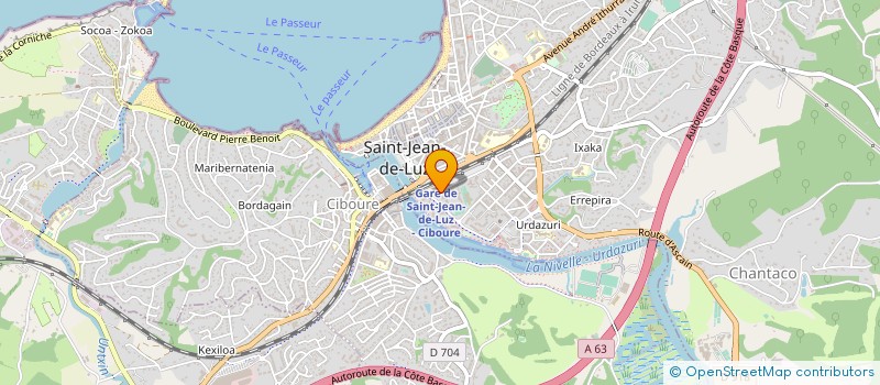 localisation de l'entreprise AMICALE SPORTIVE ENSEIGNANTS à SAINT-JEAN-DE-LUZ