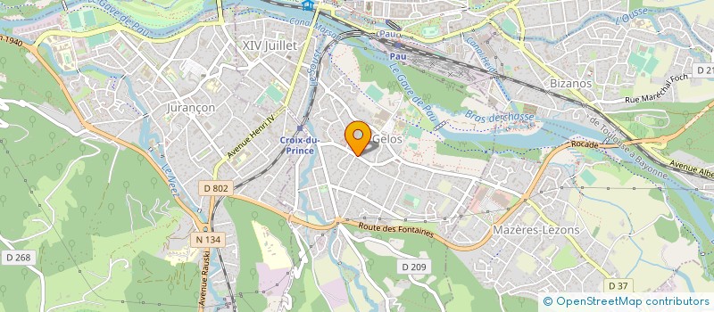 localisation de l'entreprise AMICALE SPORTIVE ET CULTURELLE à JURANCON