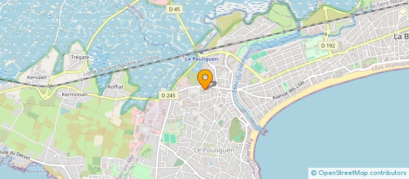 localisation de l'entreprise AMICALE SPORTIVE ET CULTURELLE DES SAPEURS-POMPIERS DU POULIGUEN  LE POULIGUEN