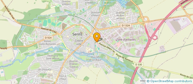 localisation de l'entreprise AMICALE SPORTIVE ET SOCIALE DES SAPEURS POMPIERS DE SENLIS  SENLIS