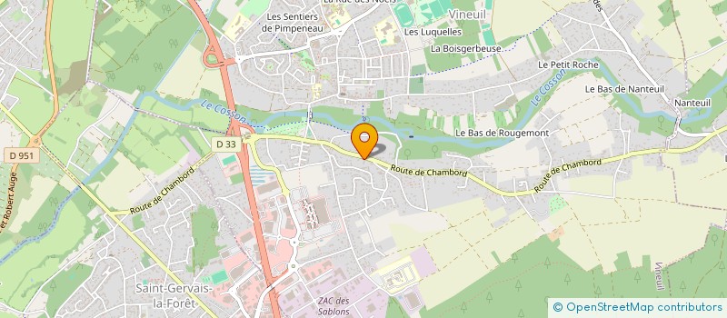 localisation de l'entreprise AMICALE SPORTIVE ET TOURISTIQUE DES SAPEURS-POMPIERS DE BLOIS SUD à VINEUIL
