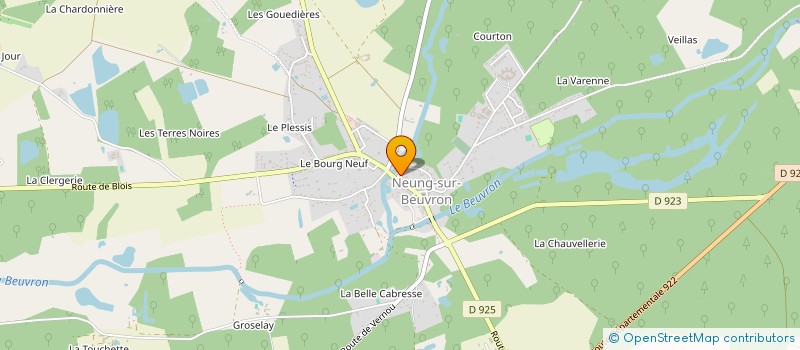 localisation de l'entreprise AMICALE SPORTIVE ET TOURISTIQUE DES SAPEURS POMPIERS DE NEUNG SUR BEUVRON  NEUNG-SUR-BEUVRON