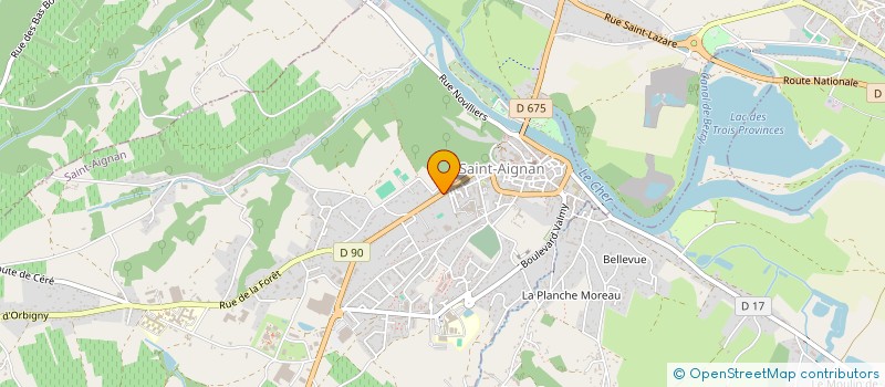 localisation de l'entreprise AMICALE SPORTIVE ET TOURISTIQUE DES SAPEURS-POMPIERS DE ST AIGNAN à SAINT-AIGNAN