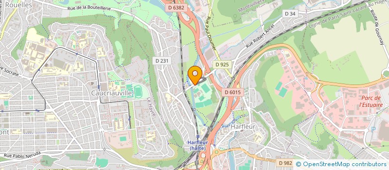 localisation de l'entreprise AMICALE SPORTIVE HARFLEUR BEAU  HARFLEUR