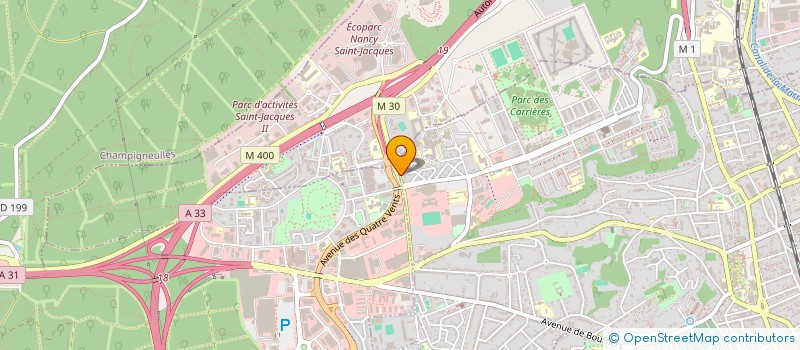 localisation de l'entreprise AMICALE SPORTIVE HAUT DU LIEVRE FOOTBALL à NANCY
