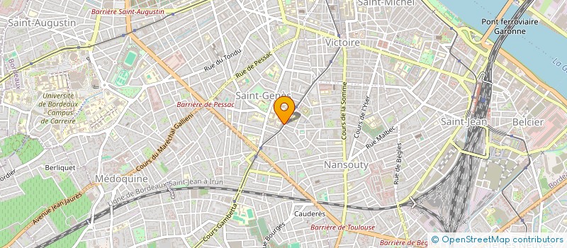localisation de l'entreprise AMICALE SPORTIVE INSTITUT BERGONIE à BORDEAUX
