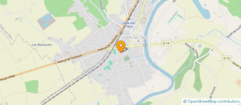localisation de l'entreprise AMICALE SPORTIVE LISLOISE à LISLE-SUR-TARN