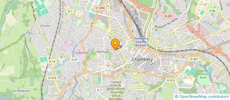 localisation de l'entreprise AMICALE SPORTIVE  PERSONNEL EGDF SAVOIE  CHAMBERY