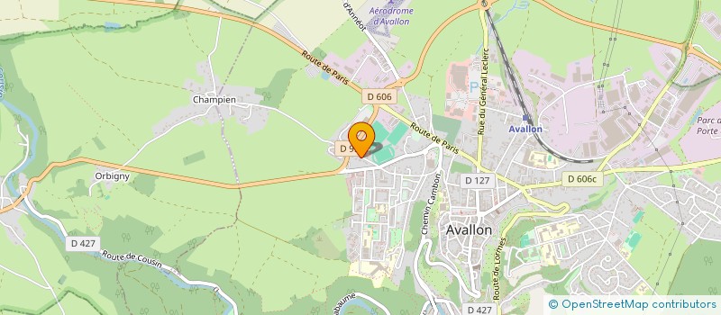 localisation de l'entreprise AMICALE SPORTIVE SAPEURS POMPIERS à AVALLON
