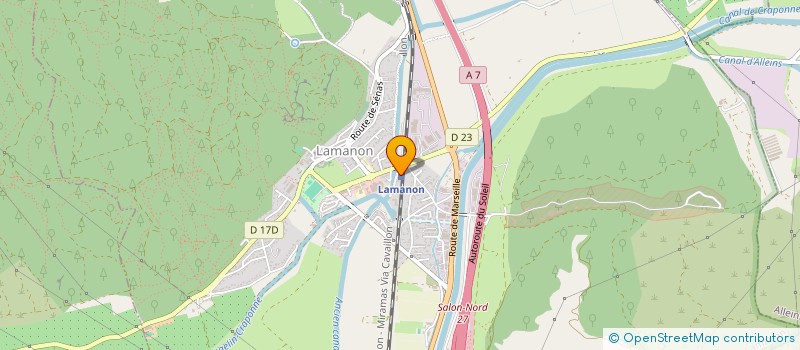 localisation de l'entreprise AMICALE SPORTIVE SAPEURS POMPIERS  LAMANON