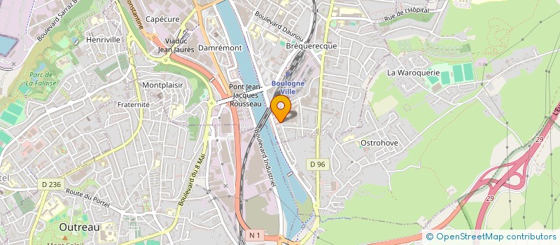 localisation de l'entreprise AMICALE SPORTIVE SAPEURS POMPIERS DE BOULOGNE SUR MER à BOULOGNE-SUR-MER