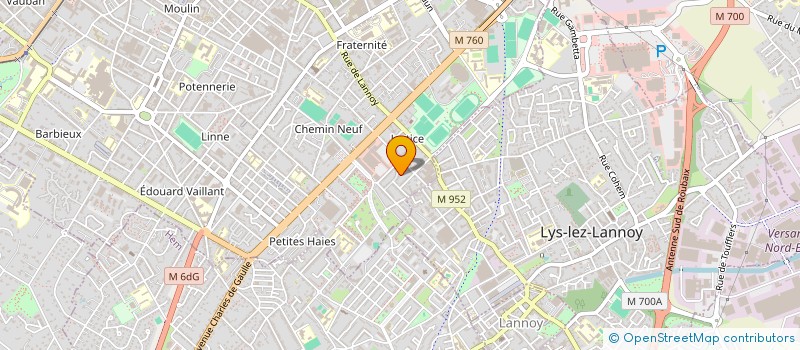 localisation de l'entreprise AMICALE SPORTIVE ST LOUIS LES JEUNES  ROUBAIX