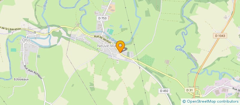 localisation de l'entreprise AMICALE SPORTIVE TENNIS DE TABLE DE NEUVE-MAISON  NEUVE-MAISON