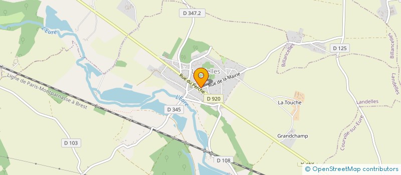 localisation de l'entreprise AMICALE SPORTS ET LOISIRS DE BILLANCELLES à BILLANCELLES