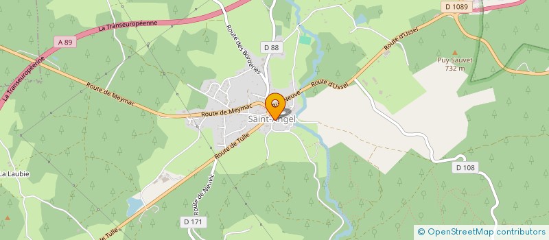 localisation de l'entreprise AMICALE SPORTS ET LOISIRS DE SAINT ANGEL  SAINT-ANGEL