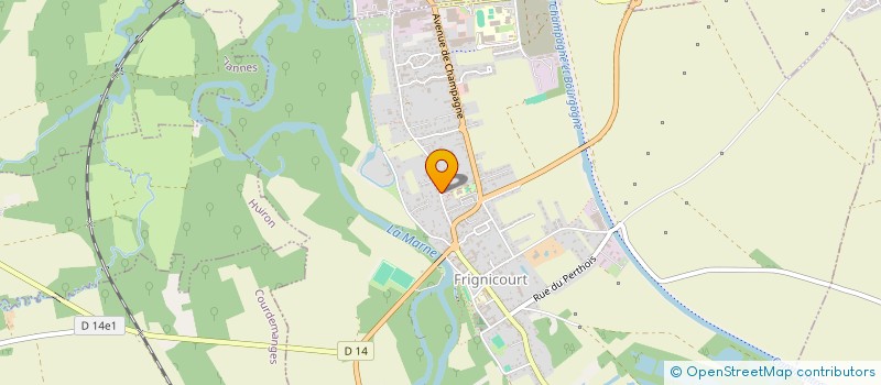 localisation de l'entreprise AMICALE ST HUBERT DES CHASSEURS MARNAIS  FRIGNICOURT