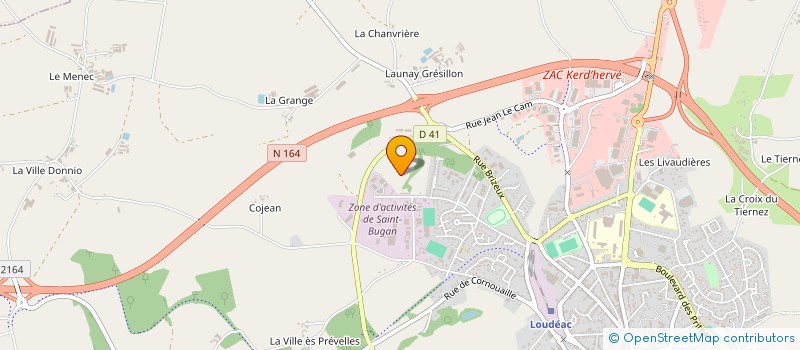 localisation de l'entreprise AMICALE STAGIAIRES CENTRE FPA à LOUDEAC