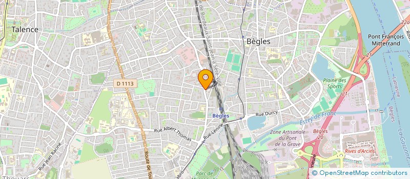 localisation de l'entreprise AMICALE STAGIAIRES F P A METAU à BEGLES