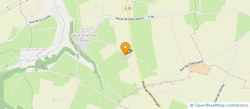 localisation de l'entreprise AMICALE STEPHANOISE  SAINT-ETIENNE-L'ALLIER