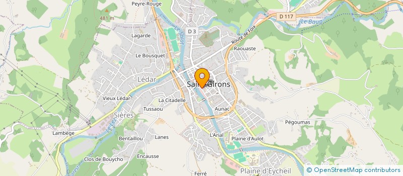 localisation de l'entreprise AMICALE SUPPORT.ST GIRONS CLUB COUSERANS à SAINT-GIRONS