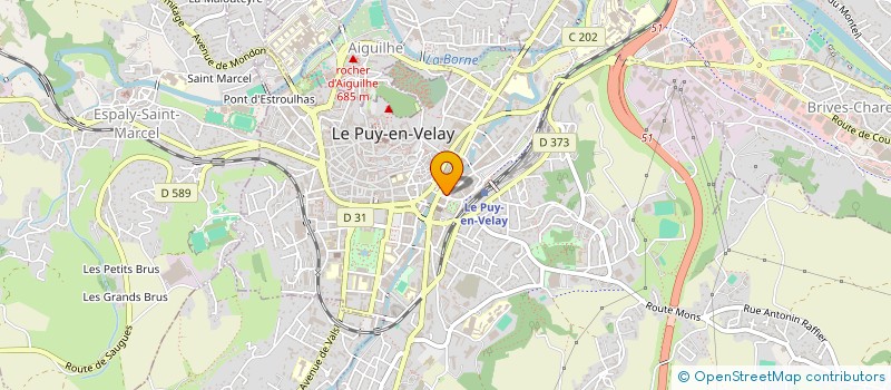 localisation de l'entreprise AMICALE SUPPORTERS DU CO LE PUY RUGBY à LE PUY-EN-VELAY