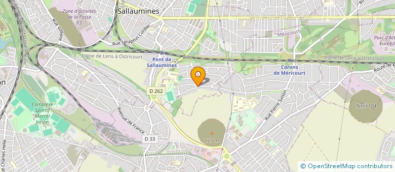 localisation de l'entreprise AMICALE SUPPORTERS JUDO CLUB SALLAUMINOIS  SALLAUMINES