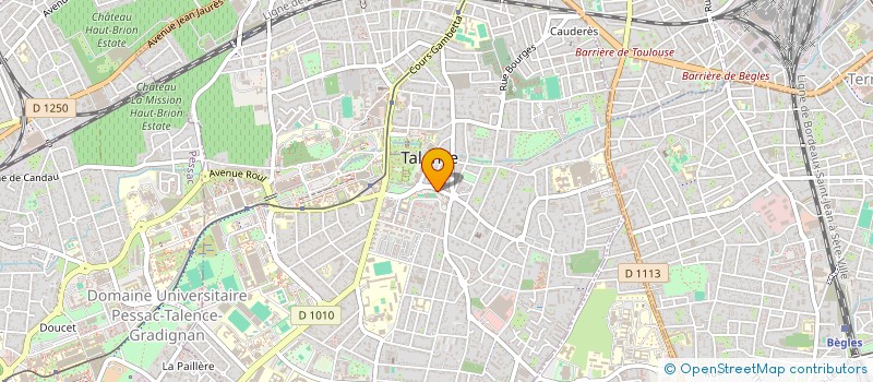 localisation de l'entreprise AMICALE TALENCE CIE DRAMATIQUE  TALENCE