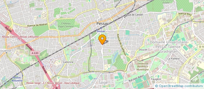 localisation de l'entreprise AMICALE TCHADIENNE DE BORDEAUX à PESSAC