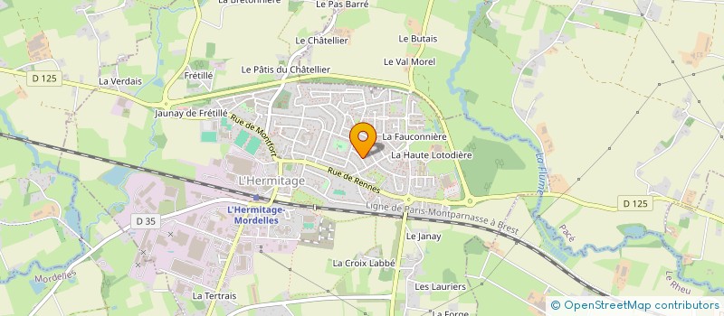 localisation de l'entreprise AMICALE TENNIS TABLE LA RAQUETTE D'OR  LA CHAPELLE-THOUARAULT