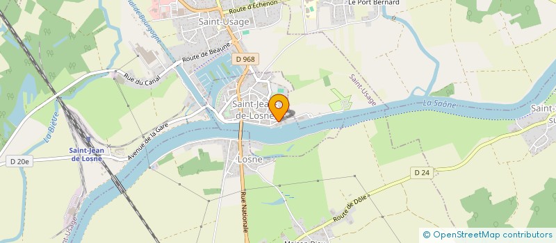 localisation de l'entreprise AMICALE TRAVAIL SABLES MOTEURS à SAINT-JEAN-DE-LOSNE