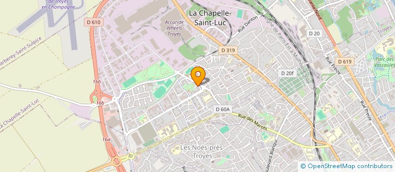 localisation de l'entreprise AMICALE TRAVAILLEUR COMMUNAUTE MAROCAINE à LA CHAPELLE-SAINT-LUC