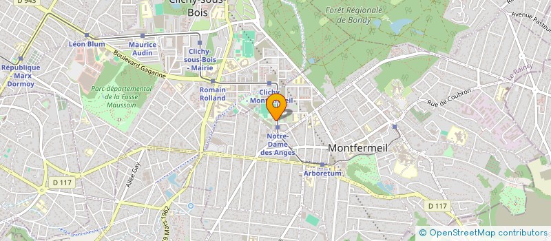 localisation de l'entreprise AMICALE TRAVAILLEURS COMMERC MAROCAINS à MONTFERMEIL