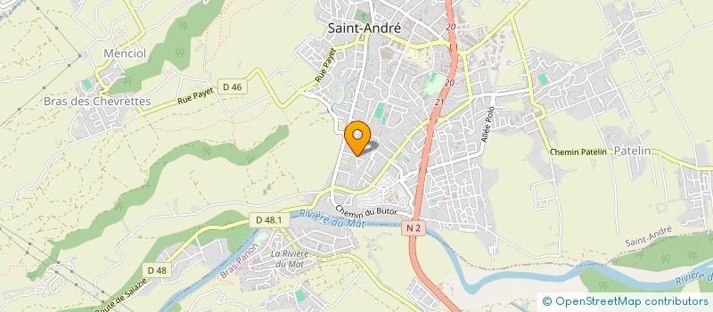 localisation de l'entreprise AMICALE UFOLEP-USEP DE LA COMMUNE DE SAINT-ANDRE  SAINT-ANDRE