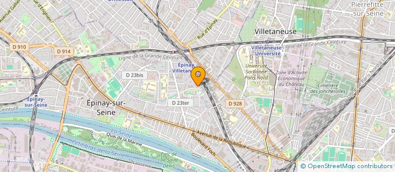 localisation de l'entreprise AMICALE UNLI AVENIR - JEAN JAURES  EPINAY-SUR-SEINE