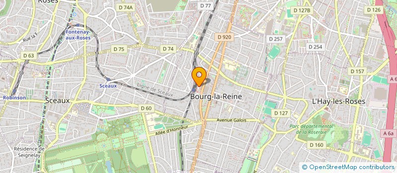 localisation de l'entreprise AMICALE UNLI DU 12 ET 14 PLACE DE LA GARE à BOURG-LA-REINE