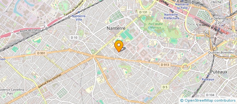 localisation de l'entreprise AMICALE UNLI LES TENNIS  NANTERRE