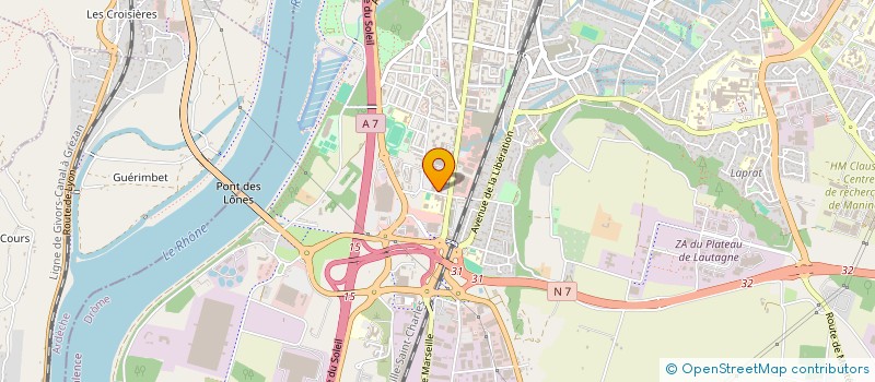 localisation de l'entreprise AMICALE VALENTINOISE DE LA RETRAITE SPORTIVE  VALENCE