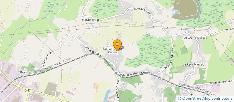 localisation de l'entreprise AMICALE VILLAGE DES LANDES (A.V.L.)  SAINT-NAZAIRE