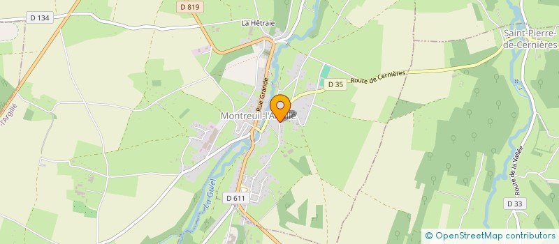 localisation de l'entreprise AMICALE VILLAGEOISE D'ANIMATIONS ET DE FESTIVITES -  AVAF  SAINT-PIERRE-DE-CERNIERES